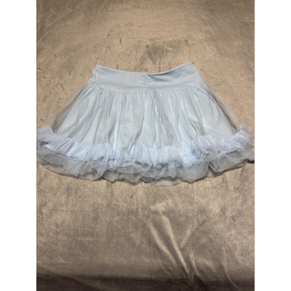 Halara Women Size L High Waisted Tummy Control Contrast Mesh Mini Skort Pockets